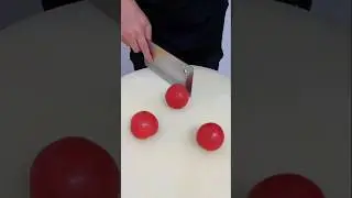 Perfect Tomato Design Cutting Trick . Chinese Style . #shorts #viralvideo #chefsufiyan