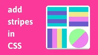 Add stripes to a div | CSS | web development