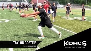 #1 Ranked Transfer Punter | Taylor Goettie | Kohl's Kicking Camps
