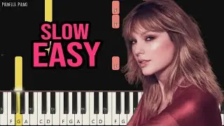 Taylor Swift - CANCELLED! | SLOW EASY Piano Tutorial by Pianella Piano