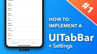 How To Implement A TabBar!