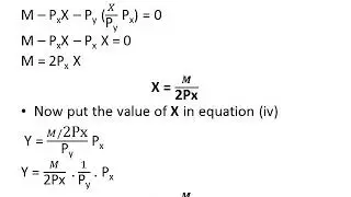 Numerical exercises of Hicksian & Marshalian Demand Functions