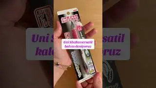 Farklı &ouml;zellikli Uni&rsquo;nin versatil kalemini deniyoruz. Reklam yoktur. #kırtasiye #kalem #deniyorum