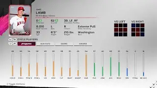【MLBTheShow24Stats/メジャーリーグ選手能力】Pirates3A 16 Jake Lamb パイレーツ3A ジェイク・ラム選手