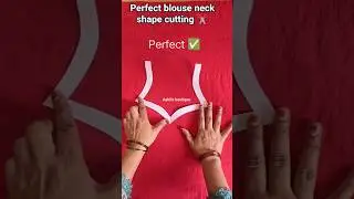 Sweetheart 💗 Neck cutting very easy 😱 Tips follow #shorts/neckline cutting #short #ytshots