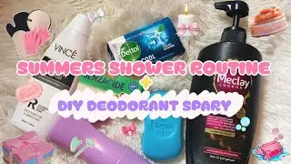My Summer Shower Routine 🌞🚿+ DIY 2 Ingredient Deodorant Spray That Actually Works✨