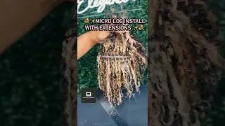 Micro loc extensions #trending  #locs #hairstyles #twostrandtwist #microlocs #funny #fyp #viral