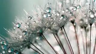 Short relaxing music 24 with heavy rain,  3min