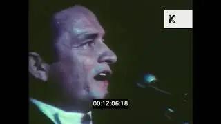 1968 Johnny Cash Performing Folsom Prison Blues Premium
