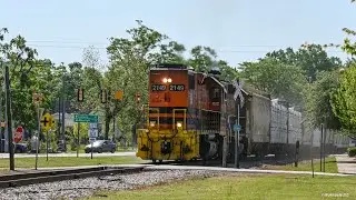 Carolina Piedmont (CPDR) 2149 leading a mixed freight train in Gray Court, SC