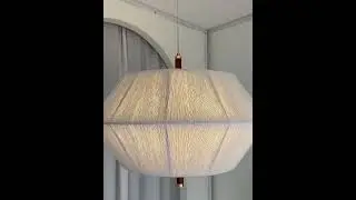 Boho Chic Large Pendant Lighting with Hemp Rope Light - Zepboo  #homedecor #homelight #wabisabi