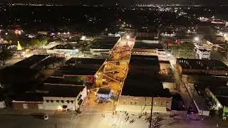 Rosenberg Hometown Holiday Festival 2025: Day & Night Drone Views | City of Rosenberg, Texas