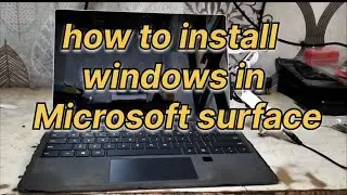 Microsoft surface laptop windows installation | how to boot Microsoft surface from USB drive