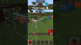 Minecraft Piston Logic Be Like 😱🤯 #minecraft #minecrafttricks #gaming