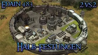 Dynamische Belagerungen der Halbfestungen - 2vs2 Edain Mod 4.8.3 Schlacht um Mittelerde 2 AdH