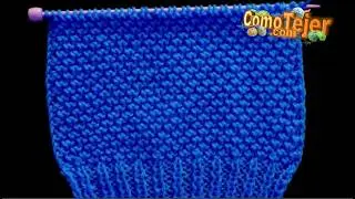C&oacute;mo Tejer  Punto Tupido con Borde No se Tuerce 2 agujas, palitos, knitting (1651)