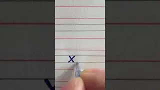 How to write ('x') in 2 style english cursive writing for beginners || clean handwriting ||#Shorts