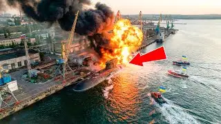 Ucr&acirc;nia Paralisa o Porto Russo de $30B, Depois Uma Bomba de 500KG Cai do C&eacute;u