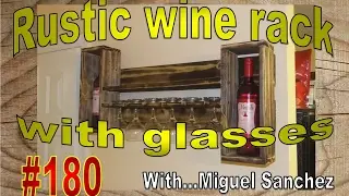 #180 Wine Rack made of fence boards