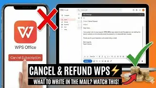 Cancel and refund money from WPS Subscription⚡ #wpsrefund 