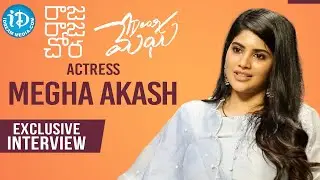 Actress Megha Akash Exclusive Interview | Talking Movies with iDream | Dear Megha | Raja Raja Chora
