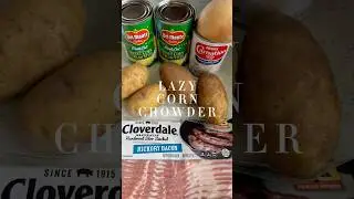 Easy corn chowder #easydinner #easyrecipe #dinnerideas #food #foodie #cooking #cookingvlog #hawaii