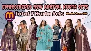 💁‍♀️Ebroidered Partywear Kurta Sets Started from 618₹ 🤗Beautiful New Arrival Kurta Sets 💞🌹