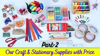 Art & Craft Supplies with Price/Craft Haul/Creative Hours Crafts & Stationery Item Collection Part-2