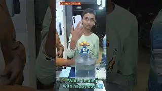 Samsung A55 5g waterproof test with happy boys 😱 #viralvideo #watertest #samsunggalaxy #shortvideo