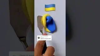 Mixing the 🇺🇦 Ukraine flag colors 🔵🟡 &hellip; What color do you think it will create? 🤔🎨✨#FlagMixing
