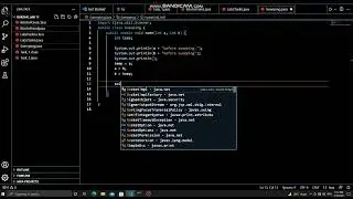 sweeping program in java