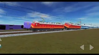 Indian train WAP5 WAP4 locomotive 🚂 simulator game play like and subscribe channel and subscribe 