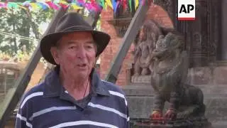 Efforts to restore earthquake damaged temple