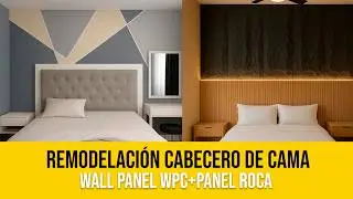C&oacute;mo remodelar Habitaci&oacute;n r&aacute;pido y moderno con Paneles WPC- Panel ROCA- luces leds