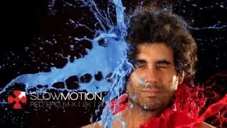 RED Epic Slow Motion 300fps | Colored Face