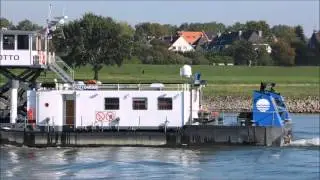 Schubschiff Otto auf dem Rhein