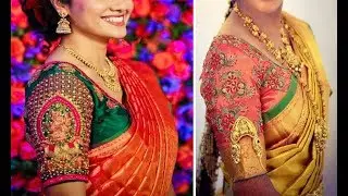 Top 10 Beautiful Thread Work Blouse Design For Silk Saree | Blouse Designs For Pattu Sarees Images