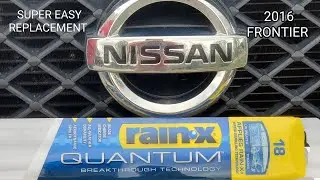 2016 Nissan Frontier Super Easy Wiper Replacement!