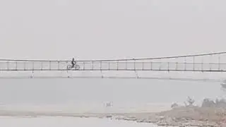 #domukha #suspensionbridge #mtb #jhapa