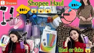 Shopee App Haul India | Real or fake!! | Starting 10/- rupees products | Jewelry | Clothing Unboxing