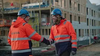 Skanska Group CEO Anders Danielsson visits Powerhouse Lade project in Norway