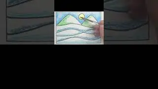 How to paint mountain scenery landscape #art #drawing #easydrawing #drawingforbeginners #stepbystep