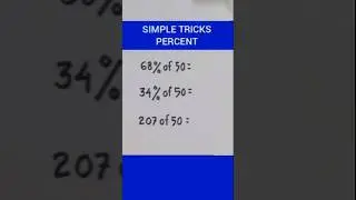 Find Percentages in Seconds #shortvideo #mathstricks #percentage