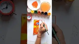 Real vs Painting Kurkure Packet 🎨🔥|#kurkure #foodart #shorts #trending #artbox #art