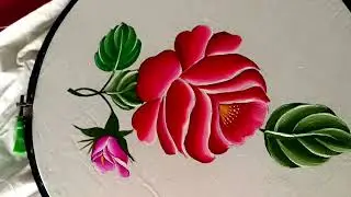 Pillow Cover Painting tutorial #rose #rosepainting #rosepaintingtutorial #azmatpaintingdesignaz 