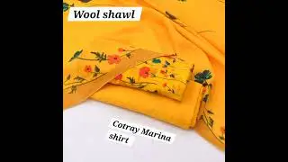 @new collection suit 3 PC trending abhi order Kary wool shawl #pakistani fashion sale offer