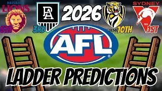 Прогнозы на турнирную таблицу AFL 2026 года!