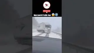 Intense Ice Road Crash! 😱🚗💥 | Truck Slides Out of Control!