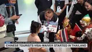 First day of Chinese tourists visa waiver scheme in Thailand