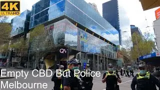 Walking Empty CBD (Sept. 18. 2021) | Heavy Police Patrol | Lockdown 6.3 | Melbourne Australia